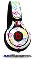 WraptorSkinz Skin Decal Wrap compatible with Beats Mixr Headphones Kearas Hearts White Skin Only (HEADPHONES NOT INCLUDED)
