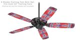 Tie Dye Peace Sign 105 - Ceiling Fan Skin Kit fits most 52 inch fans (FAN and BLADES SOLD SEPARATELY)