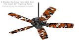 WraptorCamo Digital Camo Burnt Orange - Ceiling Fan Skin Kit fits most 52 inch fans (FAN and BLADES SOLD SEPARATELY)