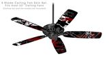 Baja 0003 Red Dark - Ceiling Fan Skin Kit fits most 52 inch fans (FAN and BLADES SOLD SEPARATELY)
