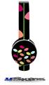 Plain Leaves On Black Decal Style Skin (fits Sol Republic Tracks Headphones - HEADPHONES NOT INCLUDED) 