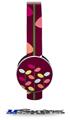 Plain Leaves On Burgundy Decal Style Skin (fits Sol Republic Tracks Headphones - HEADPHONES NOT INCLUDED) 