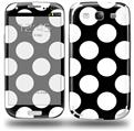 Kearas Polka Dots White On Black - Decal Style Skin (fits Samsung Galaxy S III S3)