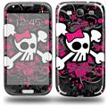 Girly Skull Bones - Decal Style Skin (fits Samsung Galaxy S III S3)