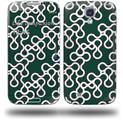 Locknodes 03 Hunter Green - Decal Style Skin (fits Samsung Galaxy S IV S4)