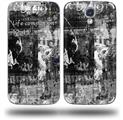 Graffiti Grunge Skull - Decal Style Skin (fits Samsung Galaxy S IV S4)