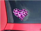 Scales Pink Purple - I Heart Love Car Window Decal 6.5 x 5.5 inches
